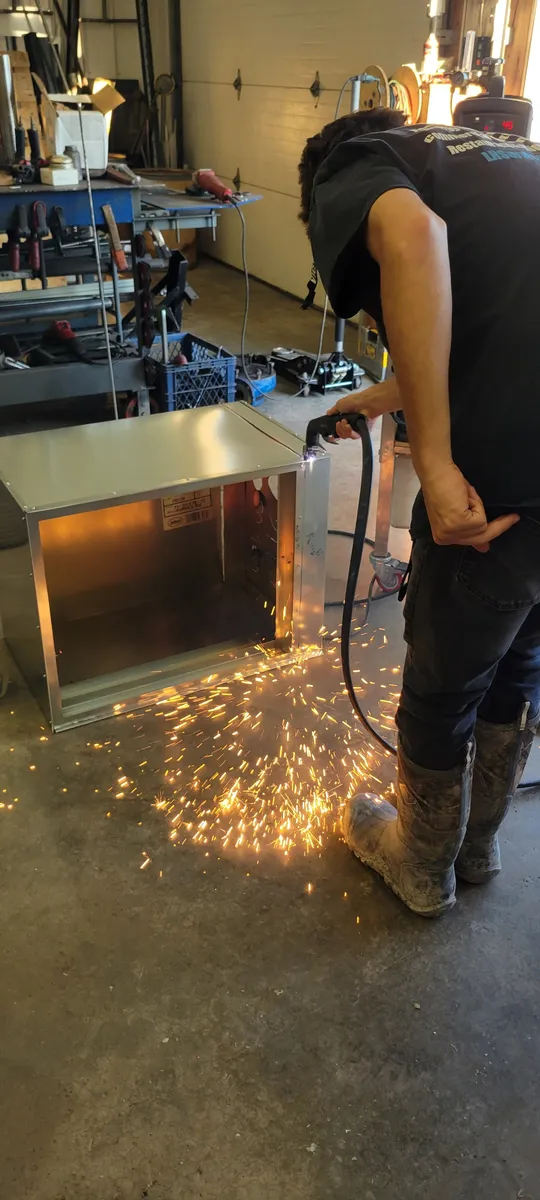 Custom HVAC sheet metal work